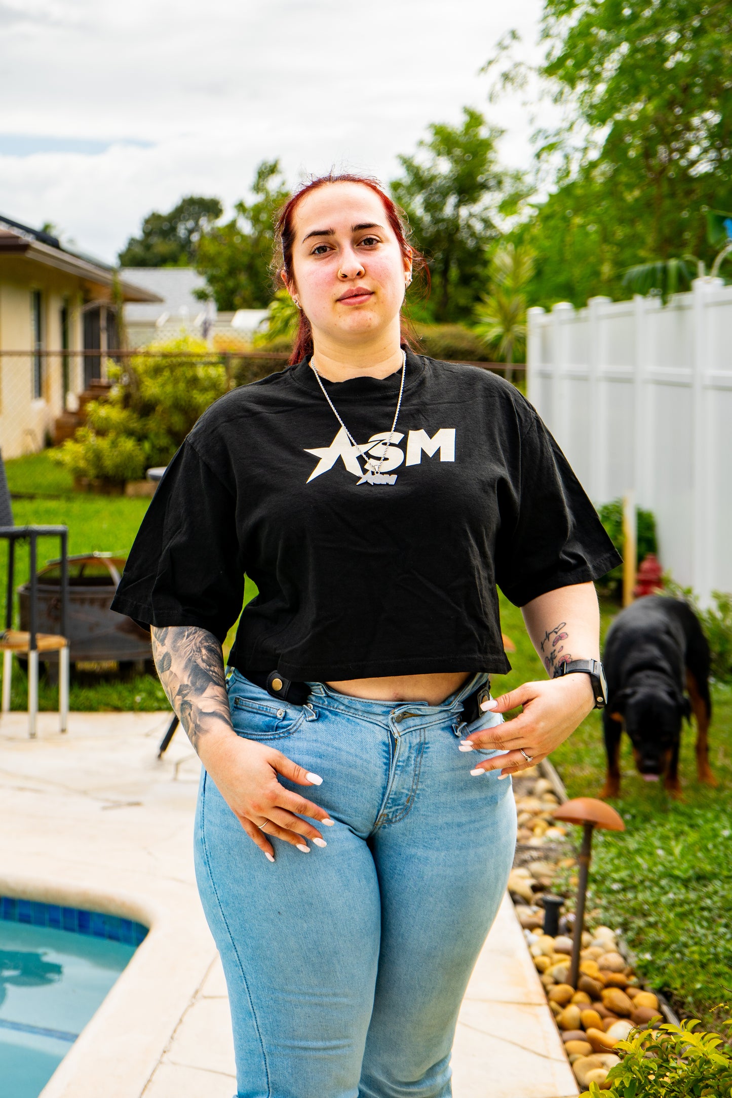 ASM Crop Tee - Black