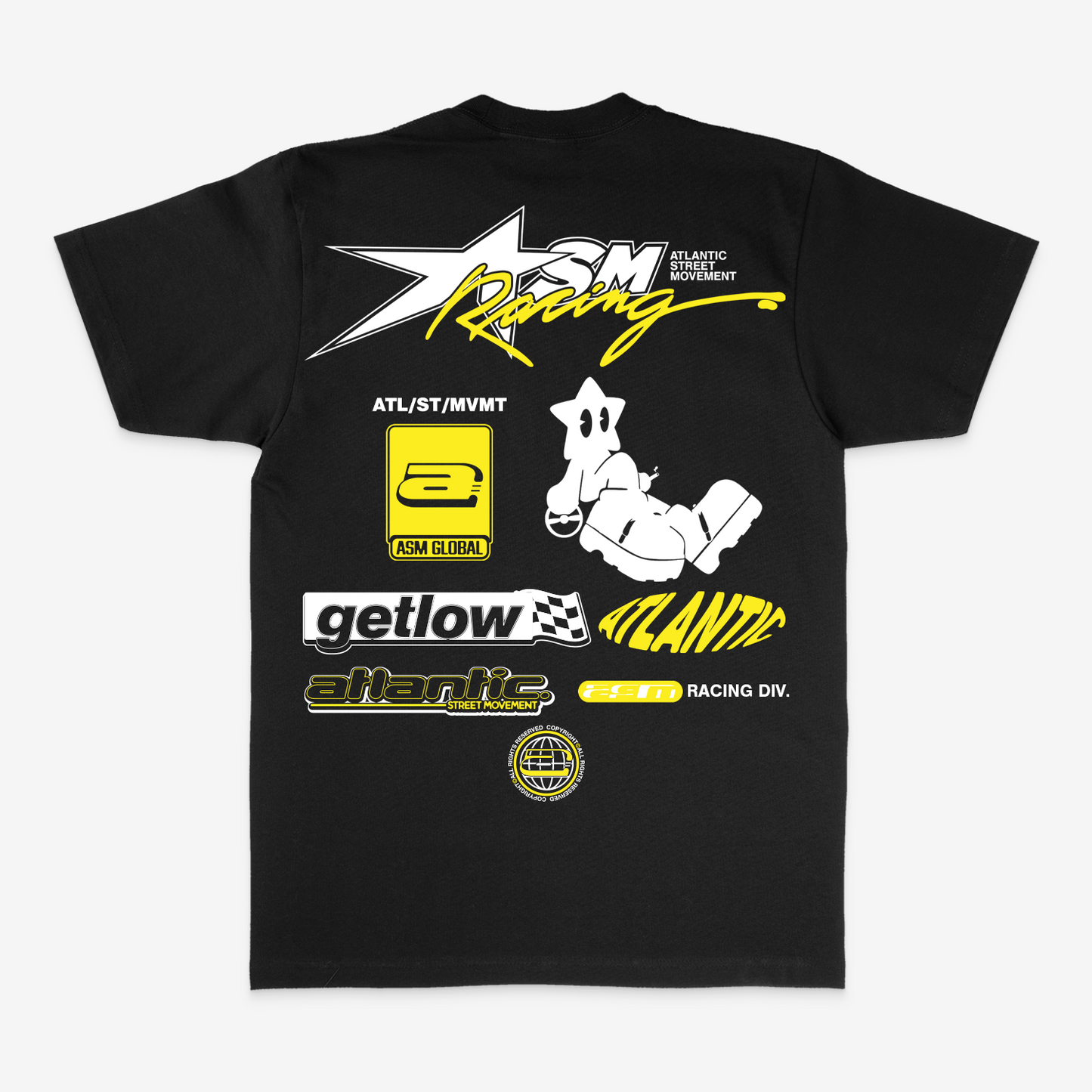 ASM Racing Tee Black