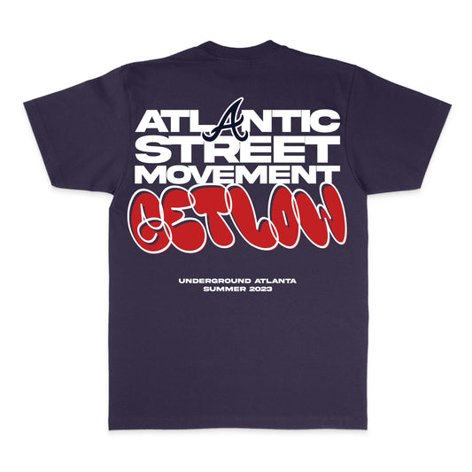 ATL Underground Tee Navy - Atlantic Street Movement