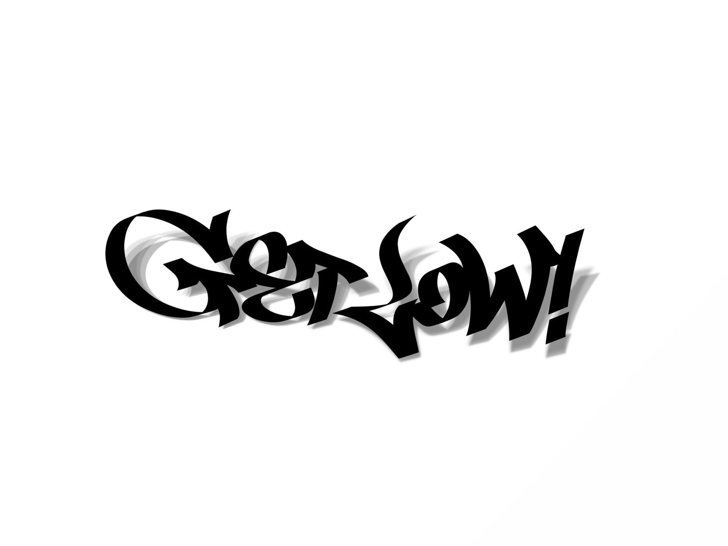 Get Low! Handstyle Sticker - Atlantic Street Movement